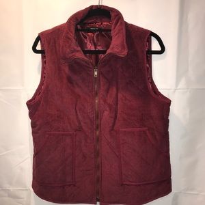Wishlist NWOT Burgundy Corduroy vest
